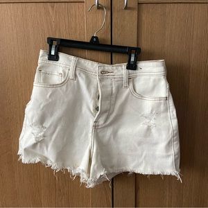 White mom shorts